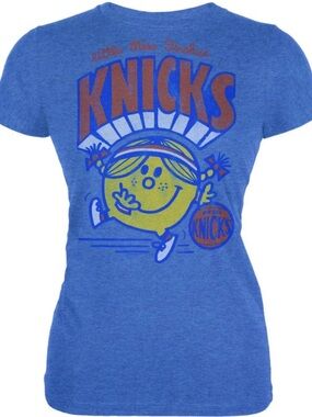 Junk Food Clothing Blue Graphic Tee with Patriotic Heart Tag
